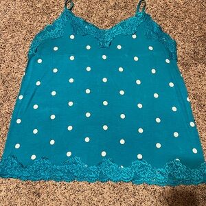 Lane Bryant Teal Lace Cami
